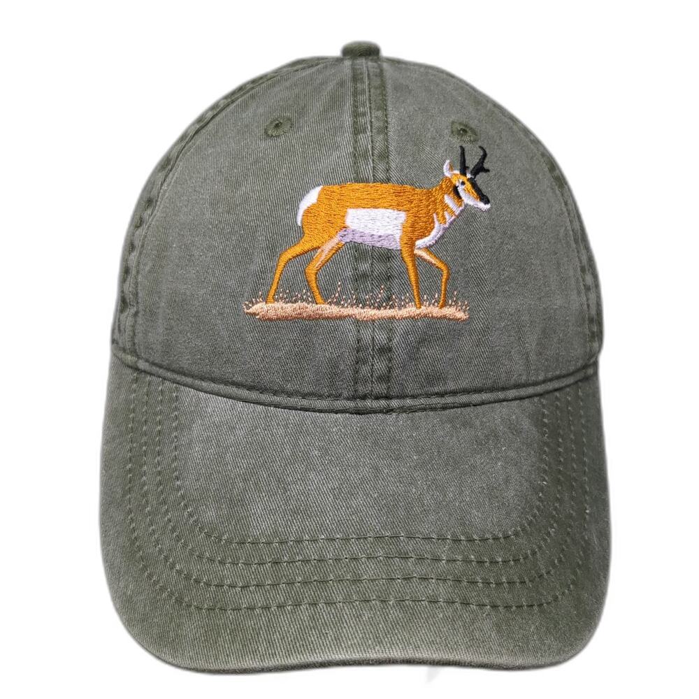 ECO Baseball Cap Green OSFM California Trail Interpretive Center Pronghorn Hat